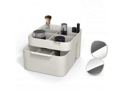 Make-up organizer VIVA 75007, met spiegel, crème, kunststof, Joseph Joseph