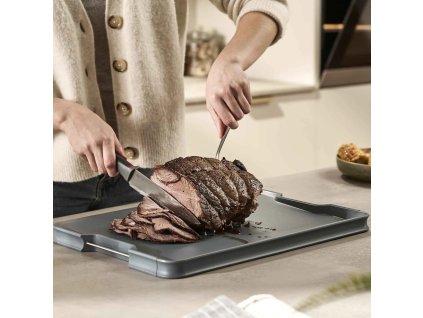 Snijplank CUT&CARVE 60209 47 x 33 cm, blauw, kunststof, Joseph Joseph