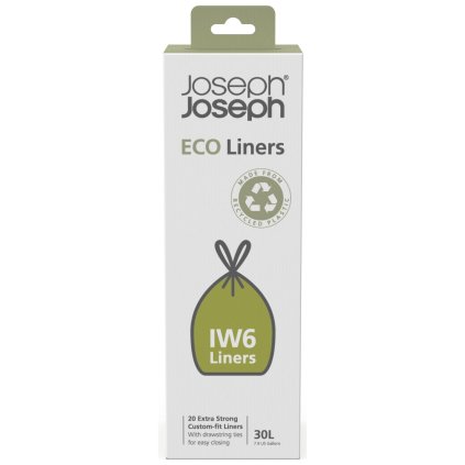 Vuilniszakken TOTEM MAX IW6 ECO LINERS 30134 30 l, 20 stuks, extra sterk, Joseph Joseph