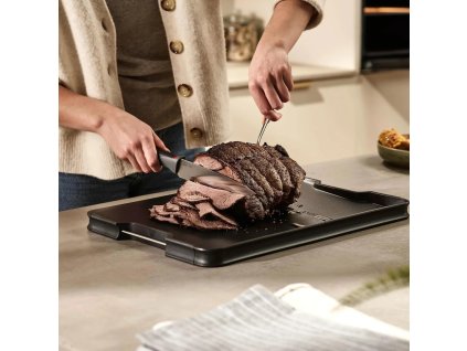 Snijplank CUT&CARVE 60211 47 x 33 cm, zwart, kunststof, Joseph Joseph