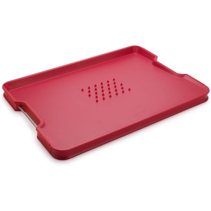 Snijplank CUT&CARVE 60207 41 x 29 cm, rood, kunststof, Joseph Joseph