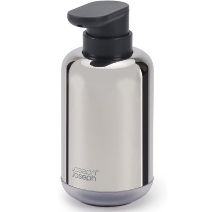 Zeepdispenser EASYSTORE LUXE 70582 300 ml, zilver, roestvrij staal, Joseph Joseph
