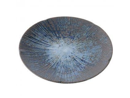 Voorgerechtbord ICE DUSK 22 cm, blauw, keramiek, MIJ