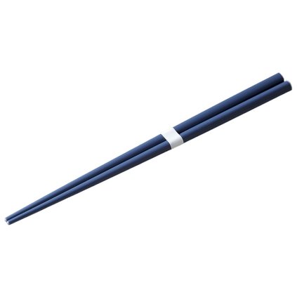 Eetstokjes 22,5 cm, marineblauw blauw / wit, bamboe, MIJ