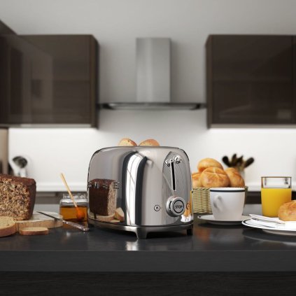 Broodrooster TSF01SSEU, 2 sleuven, chroom, Smeg
