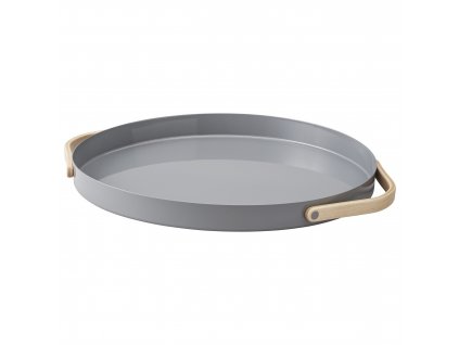 Dienblad EMMA 41 cm, grijs, roestvrij staal, Stelton