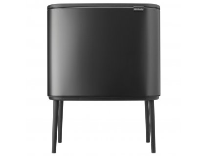 Touch prullenbak BO TOUCH BIN 3 x 11 l, confident grey, staal, Brabantia
