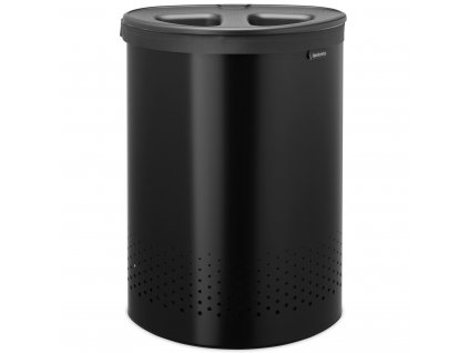 Wasmand SELECTOR 55 l, mat zwart, staal, Brabantia
