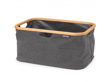 Wasmand 40 l, peper zwart, stof, Brabantia