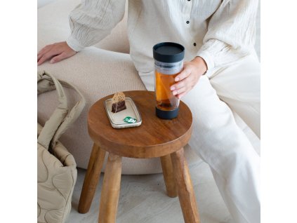 Reisbeker MAKE & TAKE 360 ml, donkergrijs, kunststof, Brabantia