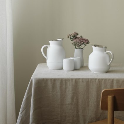 Thermoskan AMPHORA 1 l, 24 cm, wit, kunststof, Stelton