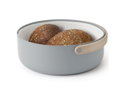 Broodmandje EMMA 23 cm, grijs, aluminium, Stelton