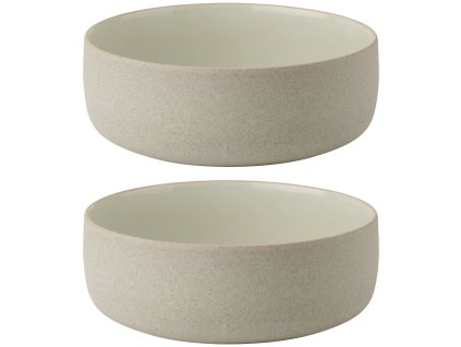Serveerschaal EMMA 13,5 cm, set van 2 stuks, grijs, keramiek, Stelton