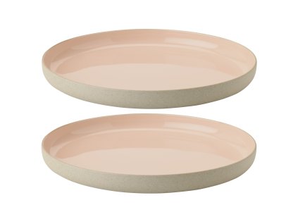 Ontbijtbord EMMA 19 cm, set van 2 stuks, roos, keramiek, Stelton