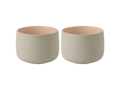 Mok zonder oor EMMA 150 ml, set van 2 stuks, roze, keramiek, Stelton