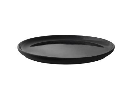 Dineerbord THEO 22 cm, zwart, keramiek, Stelton
