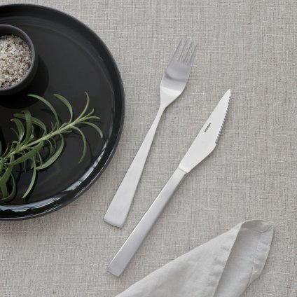 Steakmes (set) MAYA 2000, set van 4 stuks, zilver, roestvrij staal, Stelton
