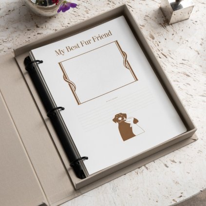 Navulpapier voor fotoalbum A DOG´S LIFE 21 x 28 cm, 10 stuks, wit, Printworks
