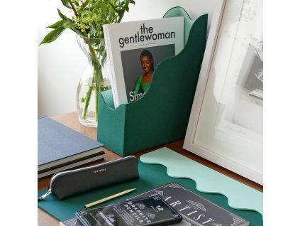 Bureau-organizer 25 x 31 cm, groen/turkoois, Printworks