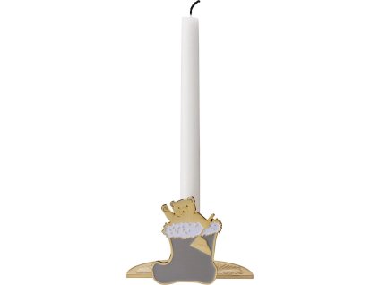 Kandelaar WHILE WAITING 10500 6 cm, messing, roestvrij staal, Stelton