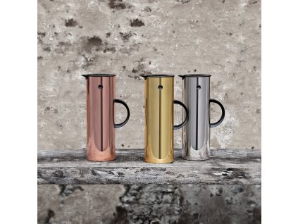 Thermoskan EM77 1 l, zilver, roestvrij staal, Stelton