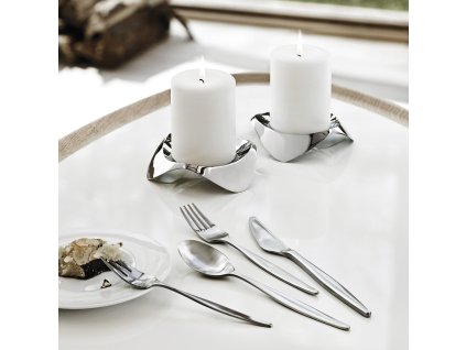 Dessertvork AZTEC 16 cm, zilver, roestvrij staal, Stelton