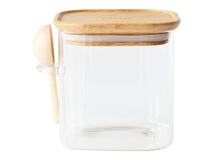 Koffiebus PKV-049 800 ml, glas / bamboe, Pebbly