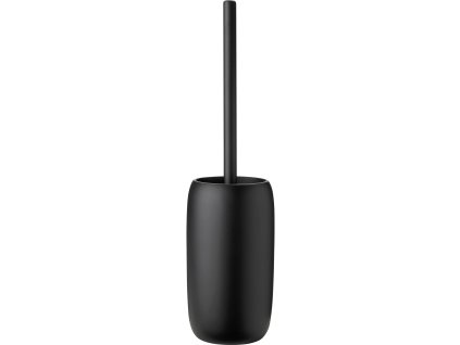 Toiletborstel met houder FJORD 41 cm, zwart, ijzer / kunststof, Stelton