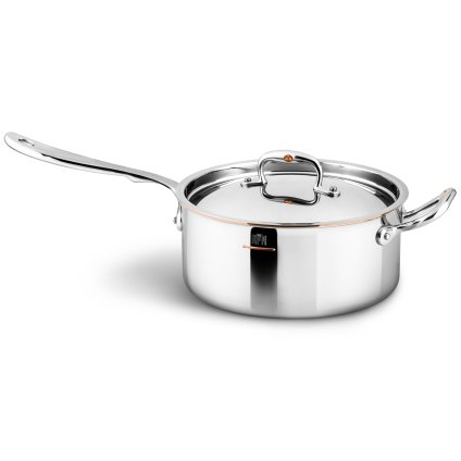 Steelpan CON CUORE 22 cm, zilver, koper, Ruffoni