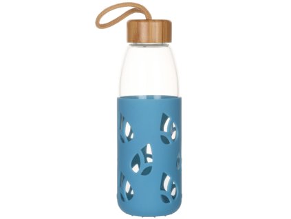 Waterbidon PKV-001 550 ml, blauw, glas, Pebbly