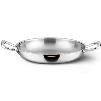 Serveerpan CON CUORE 26 cm, zilver, koper, Ruffoni