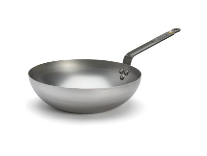 Wok MINERAL B 28 cm, zilver, staal, de Buyer