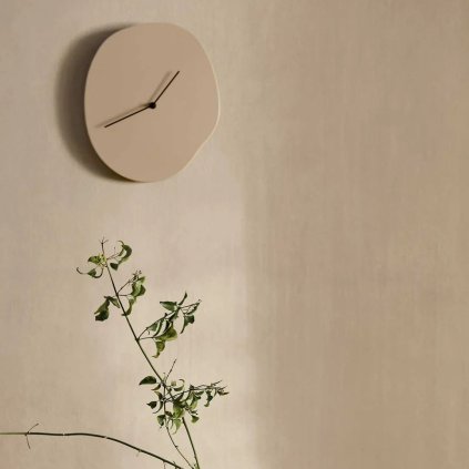 Wandklok MELT 33 cm, kasjmier, MDF, stevig LIVING