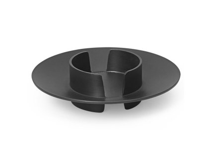 Stompkaarshouder BLOCK 11 cm, zwart, messing, stevig LIVING