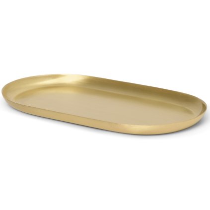 Decoratief dienblad BASHO 18,5 cm, messing, stevig LIVING
