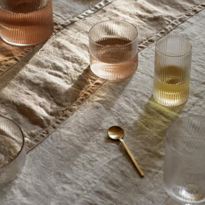 Theelepel FEIN 9 cm, goud, roestvrij staal, stevig LIVING