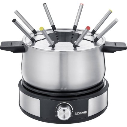 Fondueset en elektrische crêpemaker 2in1 FO 2471 Severin zwart