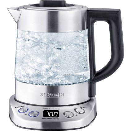 Waterkoker met theemaker WK 3473 Severin 1,0 l zilver