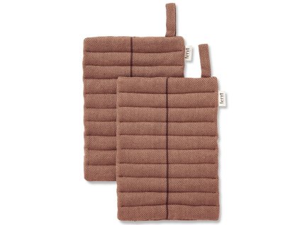 Pannenlap ITO 24 cm, set van 2 stuks, rood, katoen, stevig LIVING