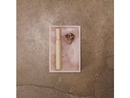 Decoratief dienblad MIST 20 x 15 cm, roze, hars, stevig LIVING