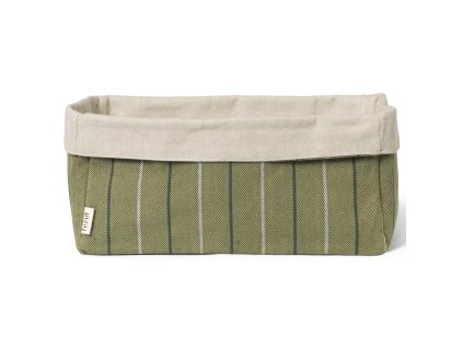 Broodmandje ITO 30 x 18 cm, groen, katoen, stevig LIVING