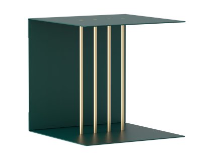 Plank TEASER 30 x 30 cm, groen, aluminum, Omvang