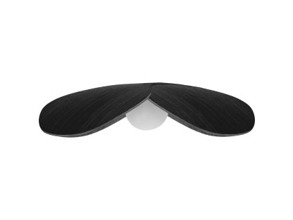 Lampenkap VERGEET ME NIET 28 cm, zwart, hout, Umage