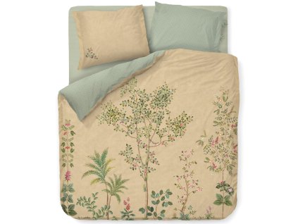 Tweepersoons beddengoedset FATA MORGANA 200 x 220 cm, zand, katoen perkal, Pip Studio