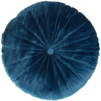 Kussentje MANDARIN 40 cm, blauw, polyester, KAAT Amsterdam