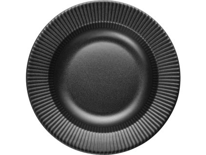 Diep bord LEGIO NOVA 22 cm, zwart, aardewerk, Eva Solo
