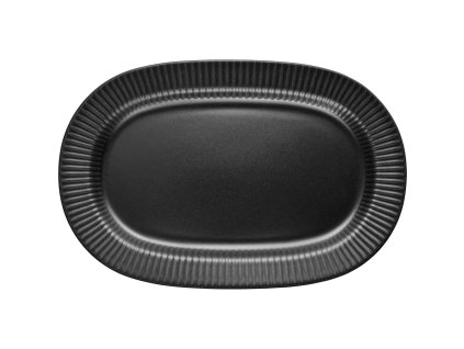 Serveerbord LEGIO NOVA 37 x 25 cm, zwart, aardewerk, Eva Solo