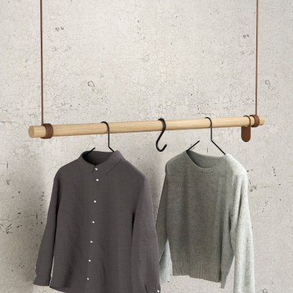Kapstok SWING 110 cm, naturel, hout, LIND DNA