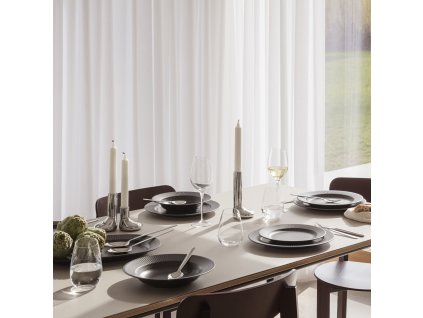 Dinerkaarskandelaar MELLOW 16 cm, zilver, roestvrij staal, Eva Solo