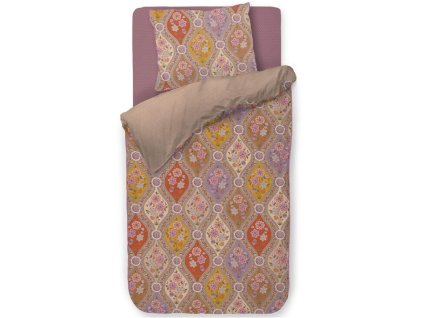 Eenpersoons beddengoedset ORNAMENTO RAMO 140 x 200 cm, veelkleurig, perkalkatoen, Pip Studio